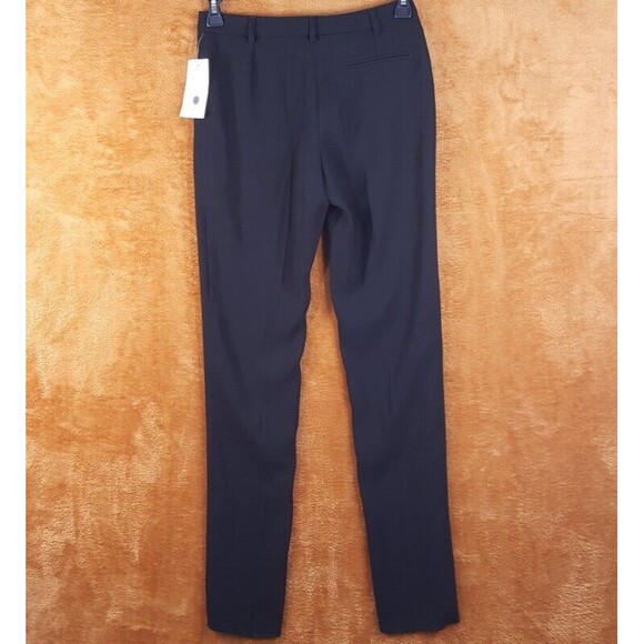 ANNE VALERIE HASH Womens Pants Size 36 Black Slim Leg Raw Hem POUR CARTIER - Picture 3 of 8